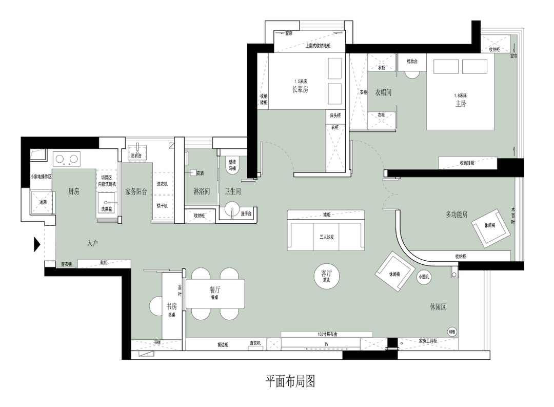 从弧形客厅到中古书房再到……360度感受美学生活气息