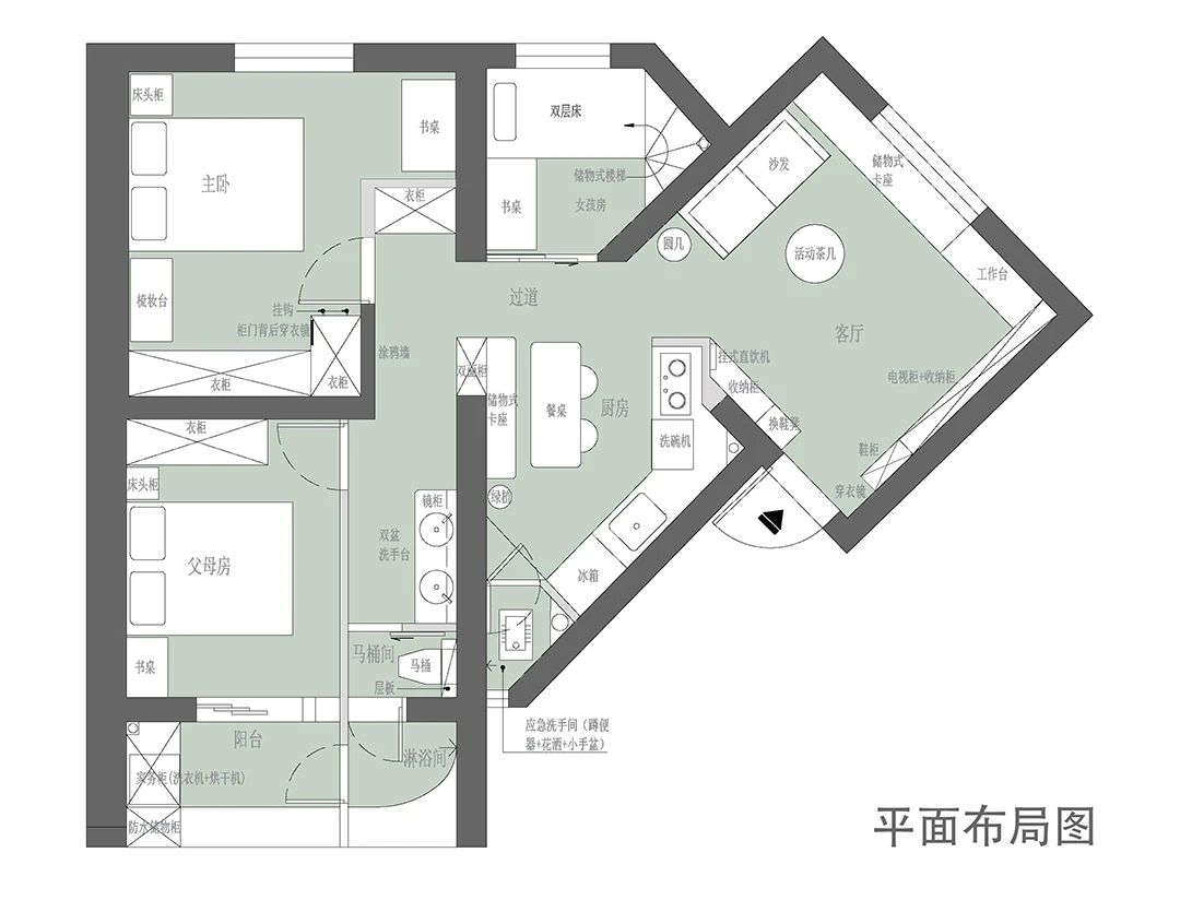 两房改三房!又双叒叕来了!房间不够厨房来凑,无中生有增一卫