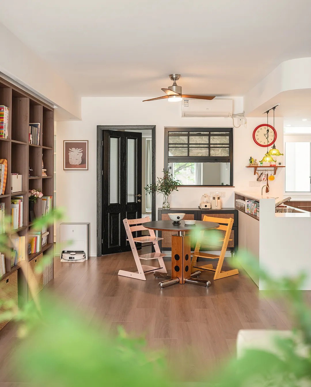 101㎡亲子宅设计｜过道打造新书房