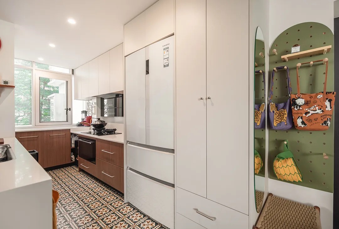 101㎡亲子宅设计｜过道打造新书房