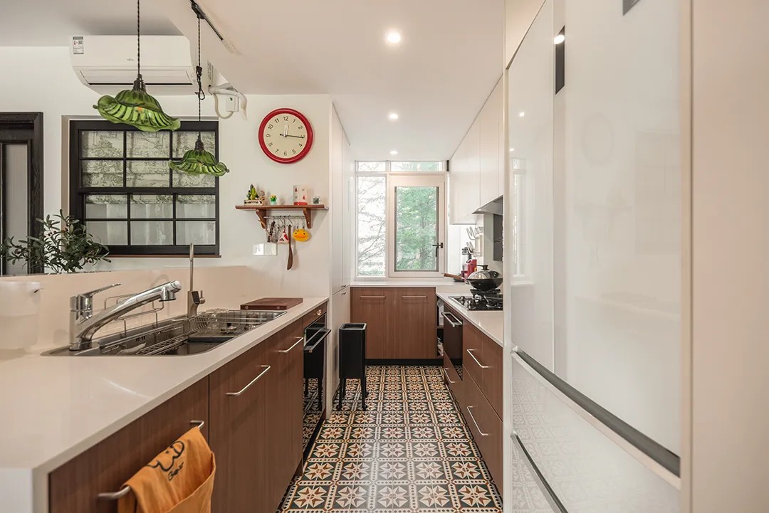 101㎡亲子宅设计｜过道打造新书房