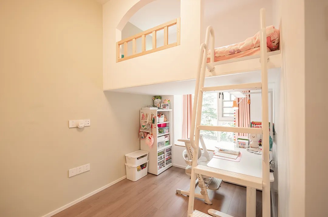 101㎡亲子宅设计｜过道打造新书房