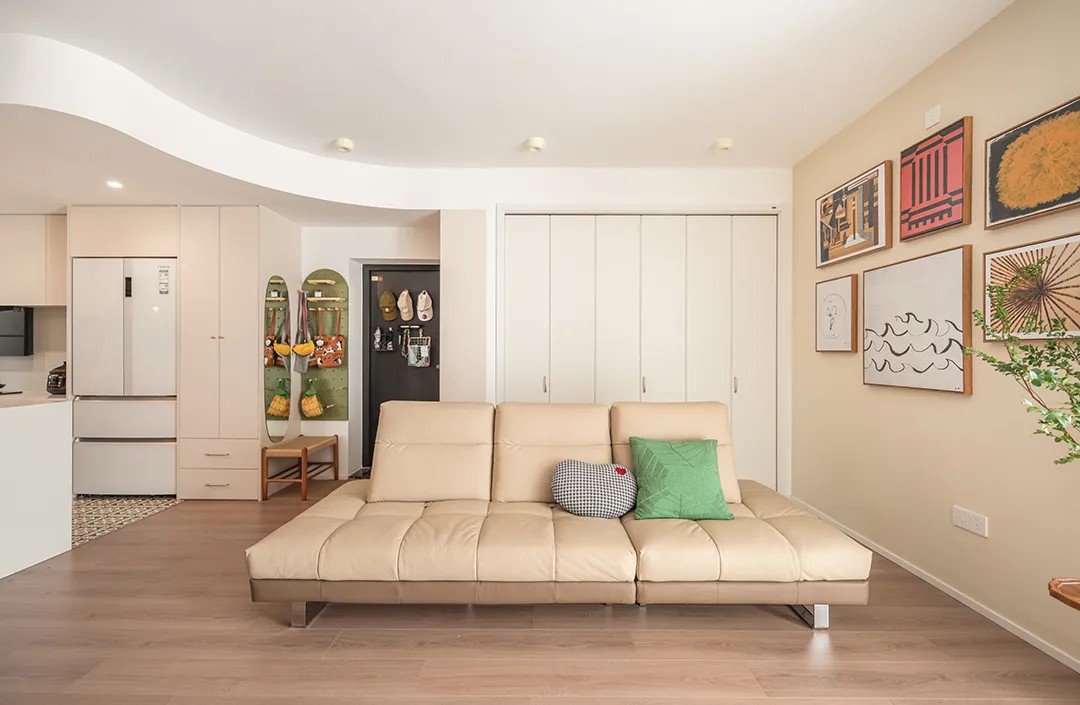 101㎡亲子宅设计｜过道打造新书房