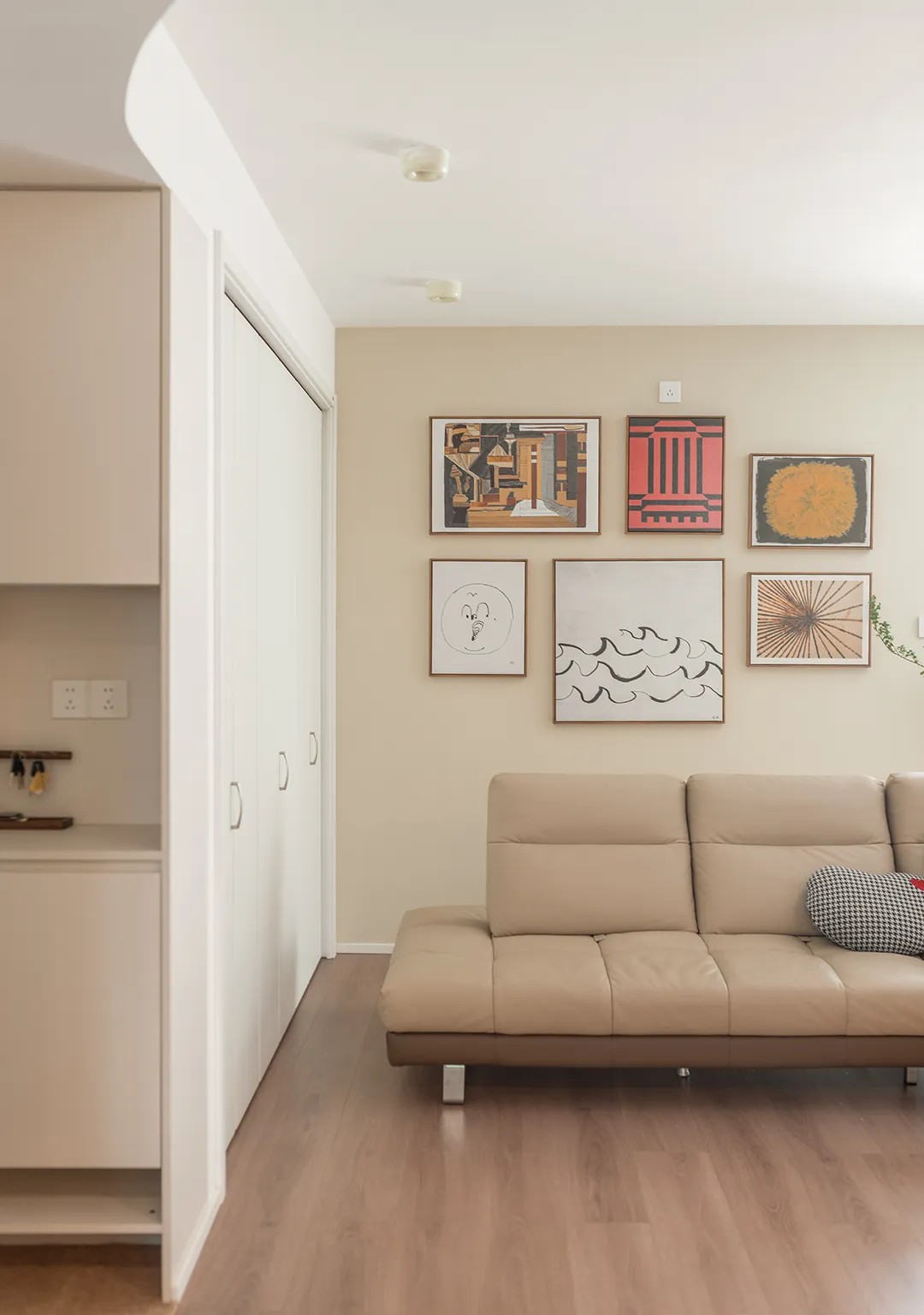 101㎡亲子宅设计｜过道打造新书房