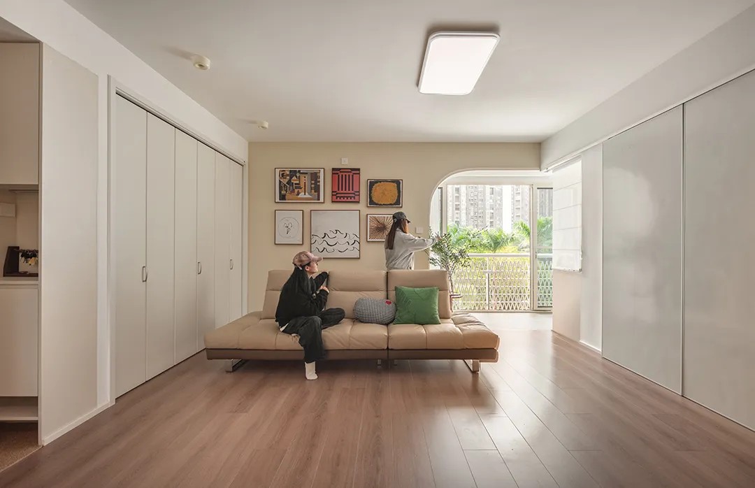 101㎡亲子宅设计｜过道打造新书房