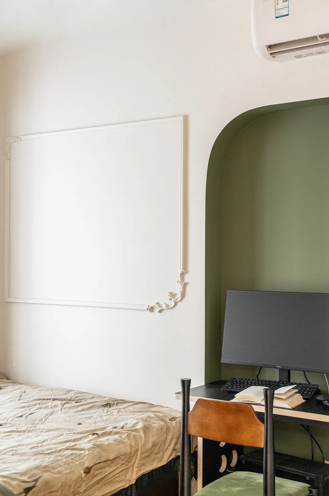 83㎡旧房改造黑棕复古风|新增一卫一卧